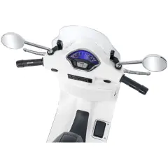 Moto Elettrica per Bambini Vespa Gts Super Sport 12V Bianca - moto