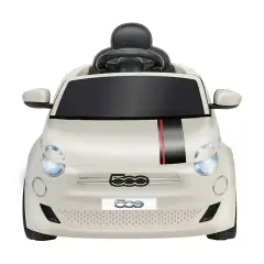 Auto Elettrica per Bambini Fiat 500e 12V con Radiocomando Bianca - auto