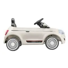 Auto Elettrica per Bambini Fiat 500e 12V con Radiocomando Bianca - auto