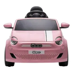 Auto Elettrica per Bambini Fiat 500e 12V con Radiocomando Rosa - auto