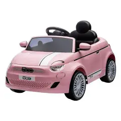 Auto Elettrica per Bambini Fiat 500e 12V con Radiocomando Rosa - auto