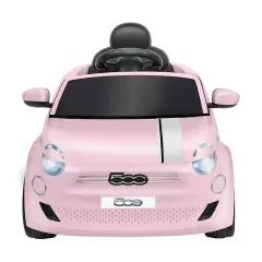 Auto Elettrica per Bambini Fiat 500e 12V con Radiocomando Rosa - auto