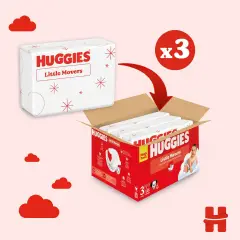 Pannolini Huggies Little Movers Megapack - Taglia 3 - 4-9 Kg - 126 Pezzi - pannolini e salviettine