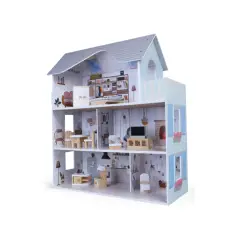 Villa dei Sogni in Legno con Accessori 62x27x69,5 cm - Bambole e accessori