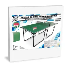Tavolo da Ping Pong Pieghevole Teorema Giocattoli con Racchette, Palline e Rete - tavoli gioco