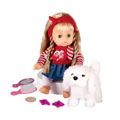Bambola Treccia Bella & Dino il Cagnolino - Bambole e accessori