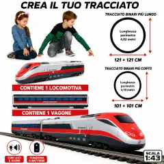 Treno Frecciarossa ETR 500 - Veicoli, garage e piste