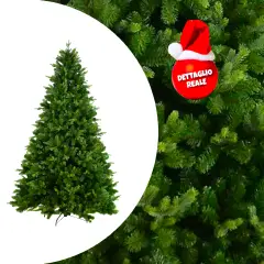 Albero di Natale Artificiale Realistico Forest Hill H 210 cm. - alberi