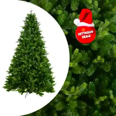 Albero di Natale Artificiale Realistico Forest Hill H 240 cm. - alberi