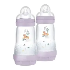 Biberon Easy Start Anticolica, Tettarella in Silicone SkinSoft, 2+ Mesi, 260 ml, Azzurro - biberon e accessori