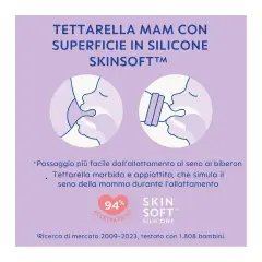 Biberon Easy Start Anticolica, Tettarella in Silicone SkinSoft, 2+ Mesi, 260 ml, Azzurro - biberon e accessori