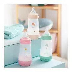 Biberon Easy Start Anticolica, Tettarella in Silicone SkinSoft, 2+ Mesi, 260 ml, Azzurro - biberon e accessori