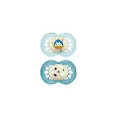 Succhietto Night Silicone Circular PP 2 Pezzi, +16 Mesi Bambino - ciucci