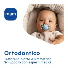 MAM Original Succhietto 16+ mesi, Set da 2 ciucci, Azzurro/BluBambino - ciucci