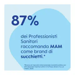 MAM Original Succhietto 16+ mesi, Set da 2 ciucci, Azzurro/BluBambino - ciucci