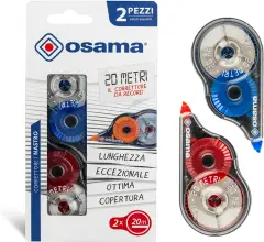 Correttore a Nastro Osama 20 m Multicolor – Precisione e Lunga Durata - Cancelleria varia