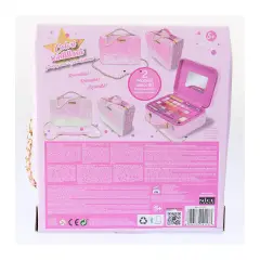 Girabrilla Tweed Case - Maxi Valigetta Make-Up Rosa - bellezza e accessori