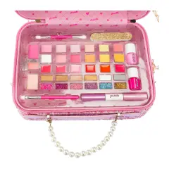 Girabrilla Tweed Case - Maxi Valigetta Make-Up Rosa - bellezza e accessori