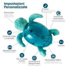 Cloud B - Tranquil Turtle Luce Notturna - varie
