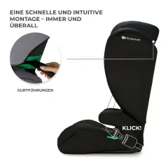 Kinderkraft Seggiolino Auto I-spark I-size Black 100-150 cm - bambini 100-150 cm (4-12 anni)