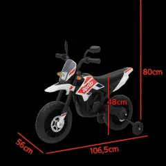 Children's Electric Motorcycle Aprilia Rx-125 Motocross 12v Blue - motorcycle