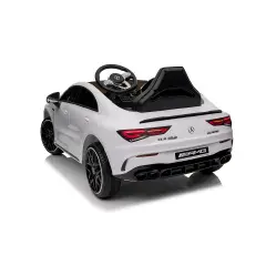 Auto Elettrica Per Bambini Mercedes CLA45 Bianca - moto