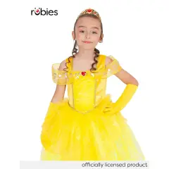Costume Principessa Gialla per Bambine - Taglia XS - 5/6 Anni - abiti bambino e bambina