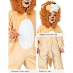 Costume Leone Con Suono Per Bambini Tg. XXS - abiti bambino e bambina