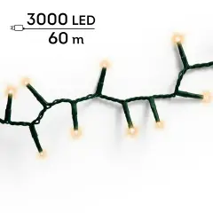 Lumineo Compact Twinkle 3000 LED 60 m Bianco Caldo - luci