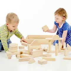 Set Di Blocchi Jumbo In Legno TickIt - Grandezze, forme e colori