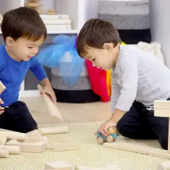 Set Di Blocchi Jumbo In Legno TickIt - Grandezze, forme e colori