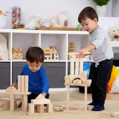 Set Di Blocchi Jumbo In Legno TickIt - Grandezze, forme e colori
