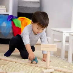 Set Di Blocchi Jumbo In Legno TickIt - Grandezze, forme e colori