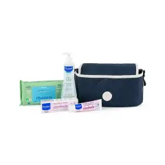 Mustela Organizer da Passeggino, Gift Set con Salviettine Detergente e Pasta Cambio - cosmesi e igiene