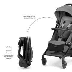 Passeggino Kinderkraft Pilot 2 Platinum Gray - passeggini compatti