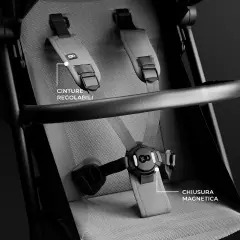 Passeggino Kinderkraft Pilot 2 Platinum Gray - passeggini compatti