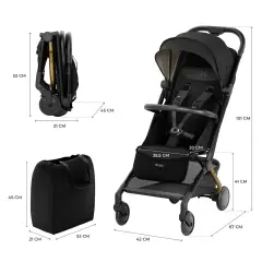 Passeggino Kinderkraft Pilot 2 Midnight Black - passeggini compatti
