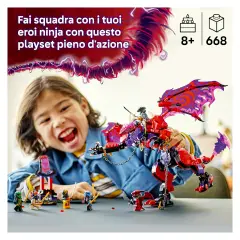 Lego Ninjago Thunderfang, Il Drago del Caos 71832 - lego