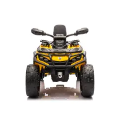 Auto Elettrica per Bambini 12V Can-Am Outlander 2 Motori, Giallo - auto