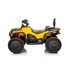 Auto Elettrica per Bambini 12V Can-Am Outlander 2 Motori, Giallo - auto