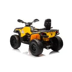 Auto Elettrica per Bambini 12V Can-Am Outlander 2 Motori, Giallo - auto