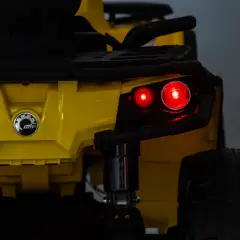 Auto Elettrica per Bambini 12V Can-Am Outlander 2 Motori, Giallo - auto