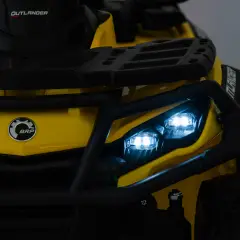 Auto Elettrica per Bambini 12V Can-Am Outlander 2 Motori, Giallo - auto