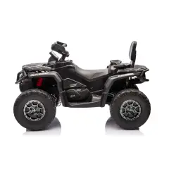 Auto Elettrica per Bambini 12V Can-Am Outlander 2 Motori, Nero - auto