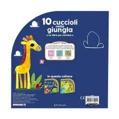 Libro 123 Conta Con Me: 10 Cuccioli Nella Giungla - Prima biblioteca