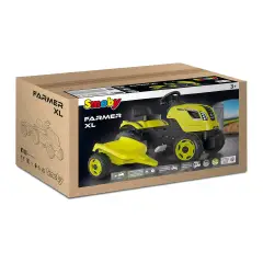 Smoby - Trattore Farmer XL Verde con Rimorchio - Tricicli e primi passi