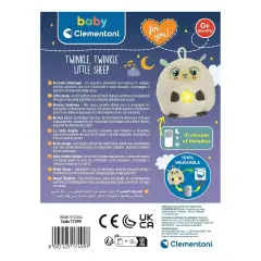 Twinkle Twinkle - Little Sheep Plush White Noises And Light For Falling Asleep - First Toys