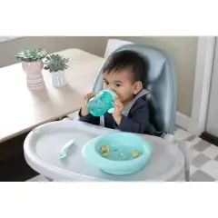 Chicco Piatto Pappa Calda 6+ Mesi - Termico Azzurro - piatti e posate