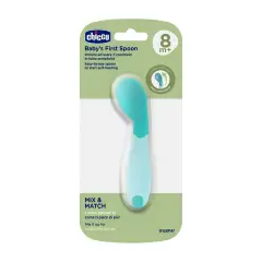 Chicco Primo Cucchiaio 8+ Mesi - Cucchiaio Svezzamento Azzurro - piatti e posate