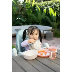 Chicco Set Piatti Svezzamento 12+ Mesi - Piatto e Ciotola Rosa - piatti e posate